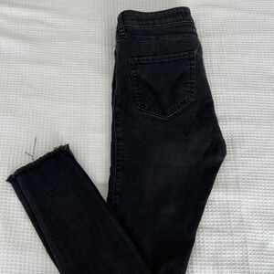 HOLLISTER pants jeans crop size 3 W 26 black